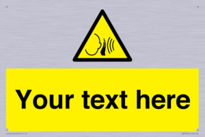 Custom warning sudden loud noise